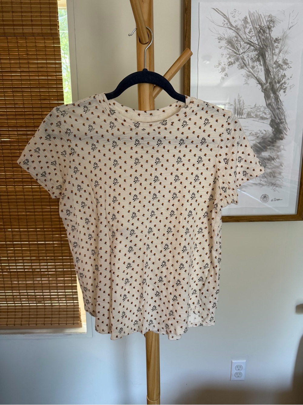 Anthropologie Pilcro Patterned T-Shirt